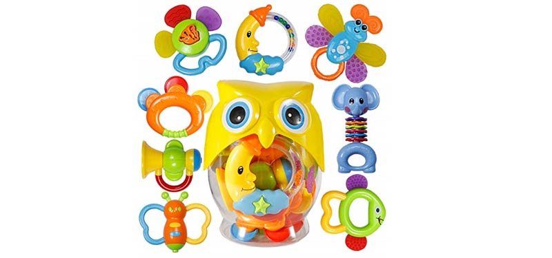Baby Rattle set of 8
