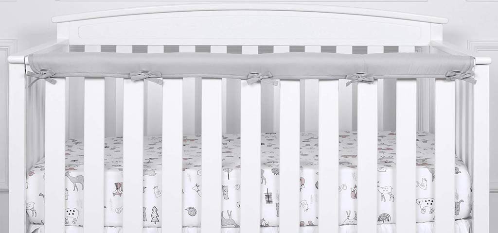 TILLYOU 1 Pack Crib Rail Cover