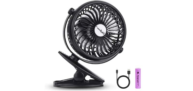 SkyGenius Battery Operated Desk Fan